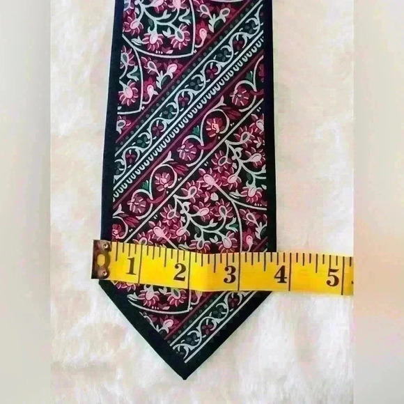 Mila Schon Men’s Tie 100% Silk Made in Italy - Picture 2 of 6
